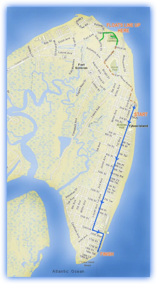 Tybee Beach Bum Parade